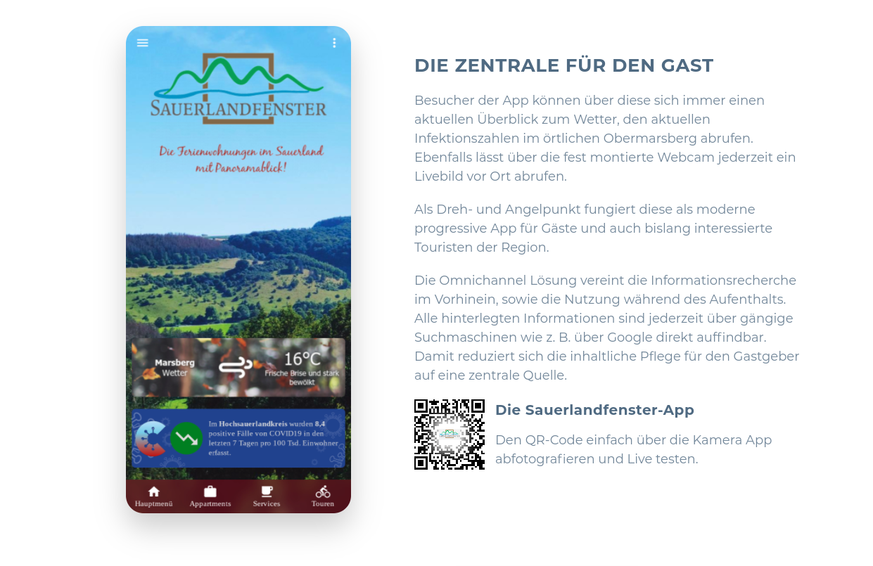 Lokaler Tourismus neu gedacht - Die Sauerlandfenster App